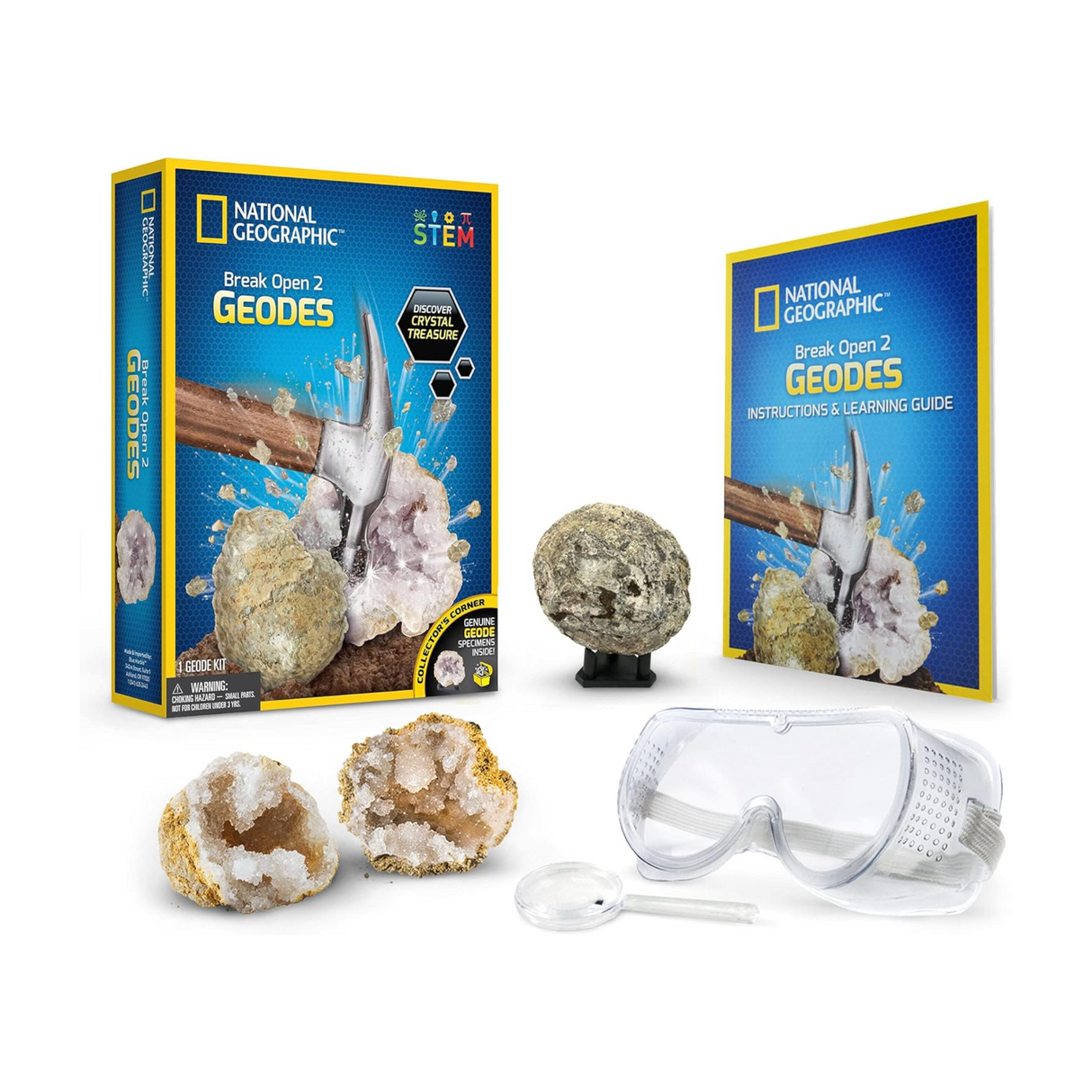 National Geographic Break Open 2 Geodes Kit