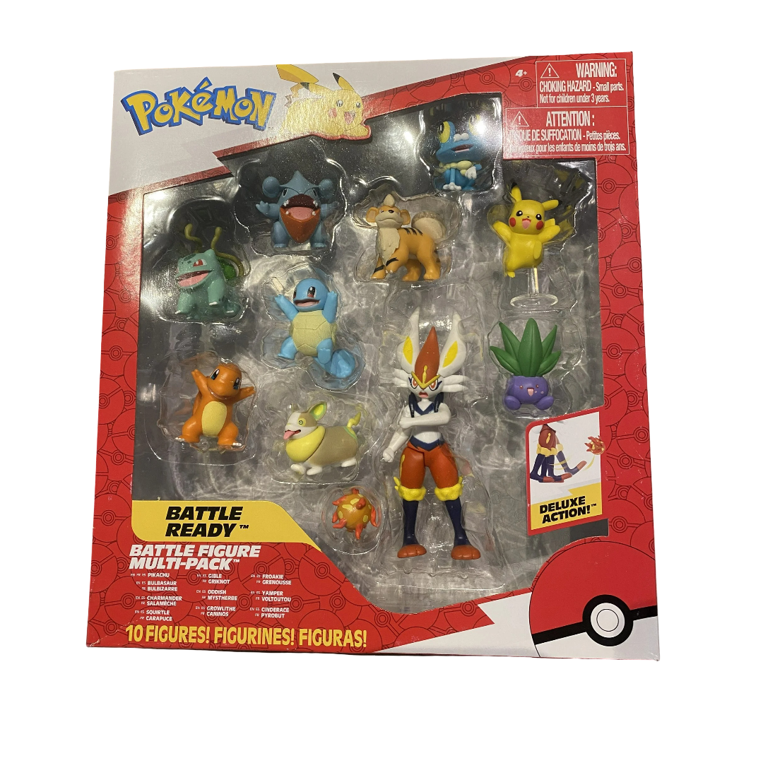 Pokemon Proxy Pokemon Battle Age 4+ Action Figure, Multicolor, 10 Pack