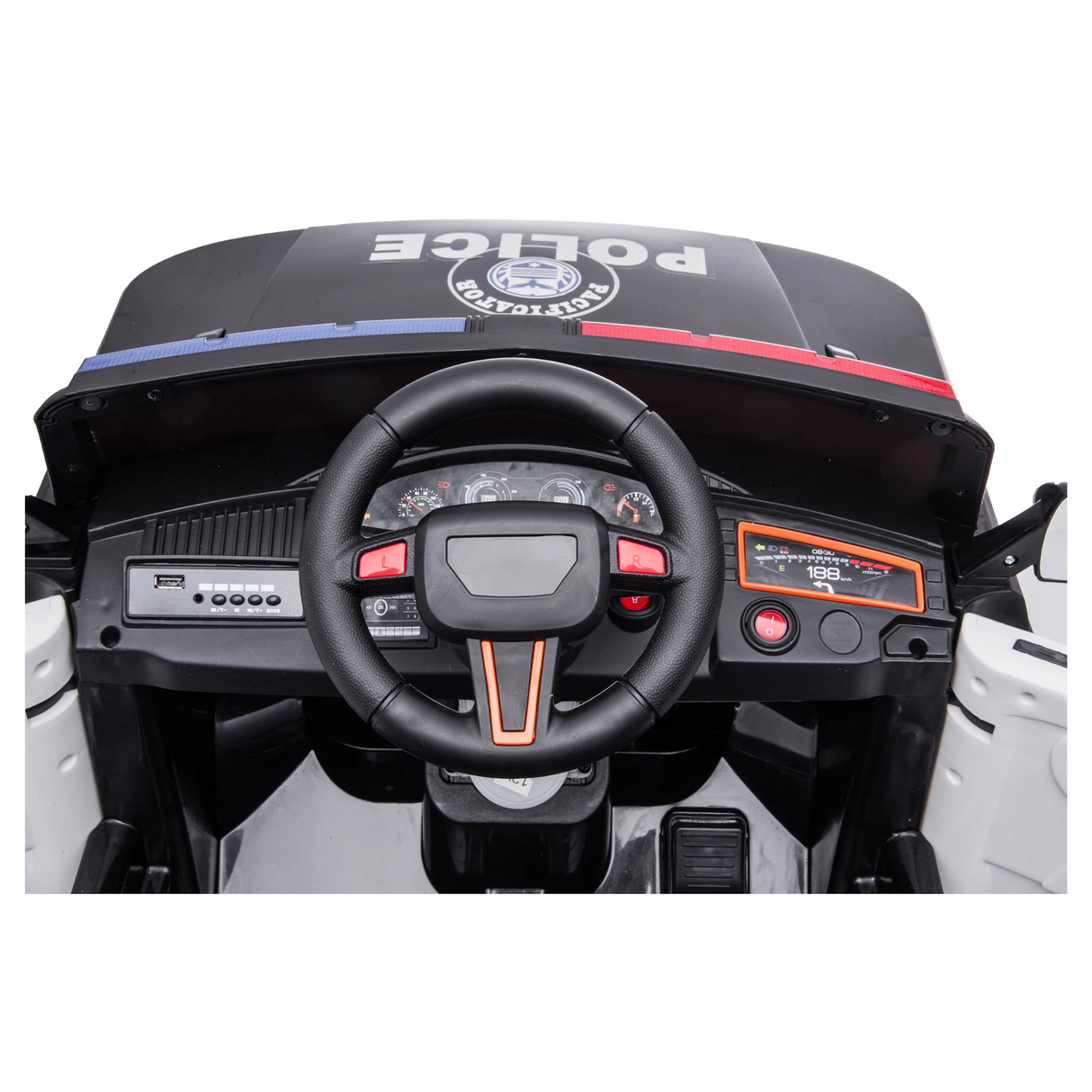 Nissan GT Sports Police Ride On - Black