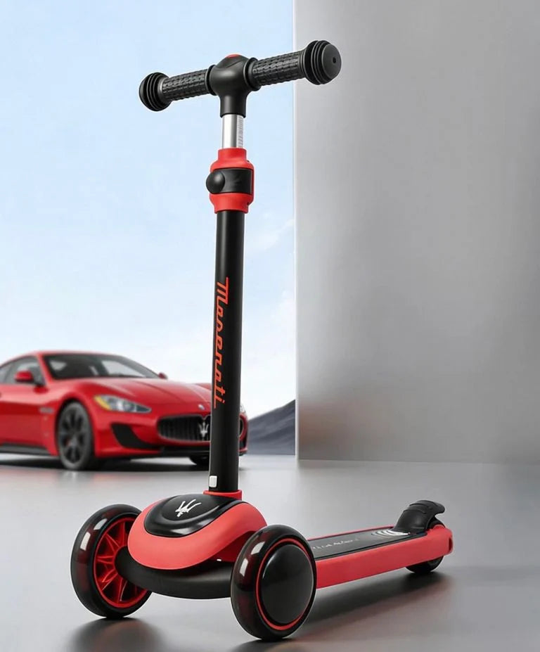 Maserati Kick Scooter for Kids with LED Lights
