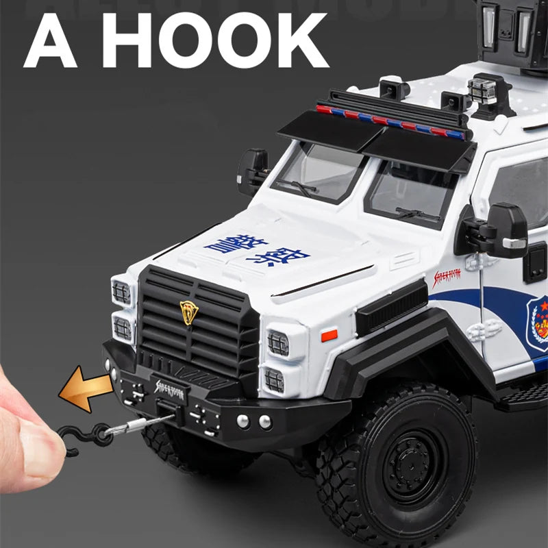 Sabertooth Armored Personnel Carrier Chinese Police Model 1:24 Scale (2 Assorted Colors, Sold As Single)