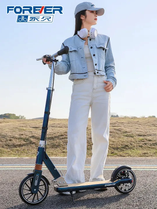 Foldable Brake Scooter for Kids – Ages 6–15 Years