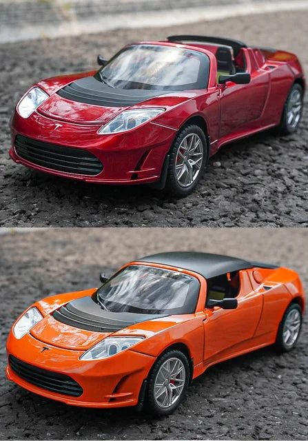 Tesla Roadster Model 1:24 Scale (3 Assorted Colors, Sold As Single)