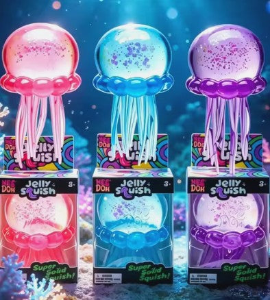 NeeDoh Jelly Squish , a popular deep-sea-inspired sensory fidget toy (Sold As Single)