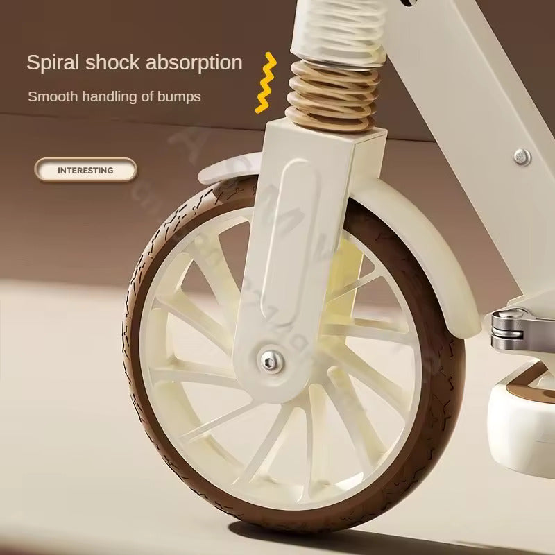 Foldable 2-Wheel Scooter for Kids & Adults – Ages 5–15 Years