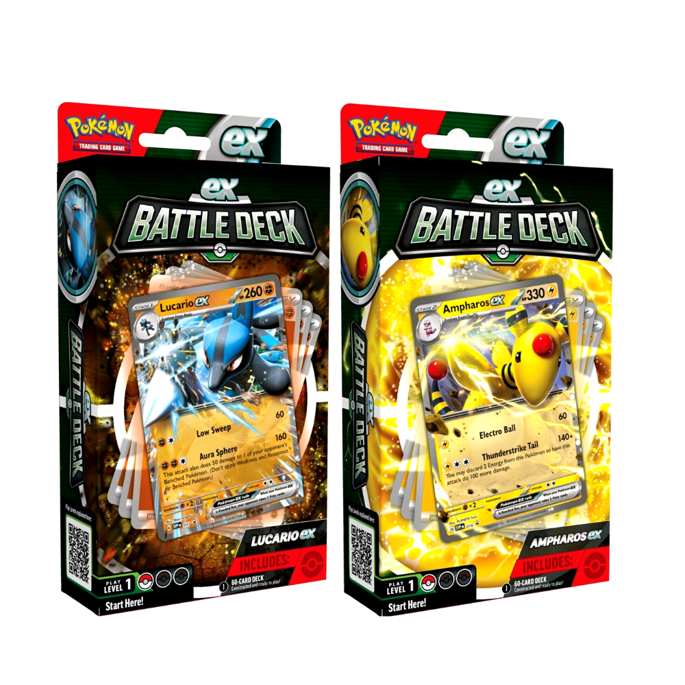 Pokemon TCG Ex Battle Deck Ampharos/Lucario Ex (1 Random )