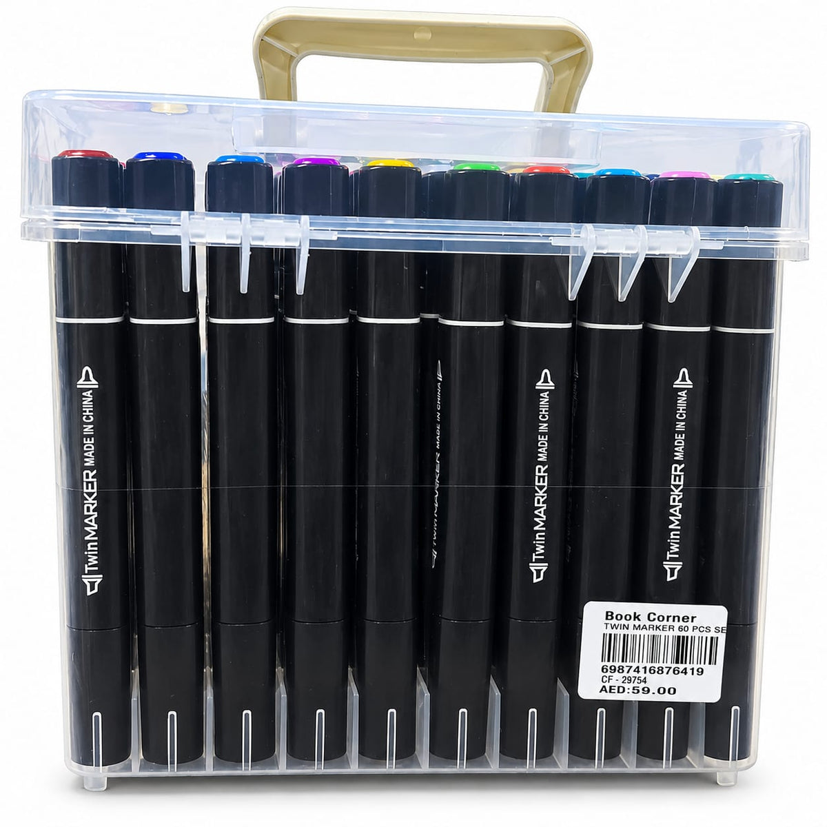 Twin Marker 60 Pcs Set Dual Tip Markers for Adult Coloring and Art