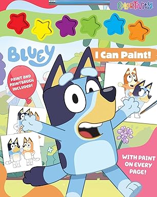 Bluey Colortivity I Can Paint Book