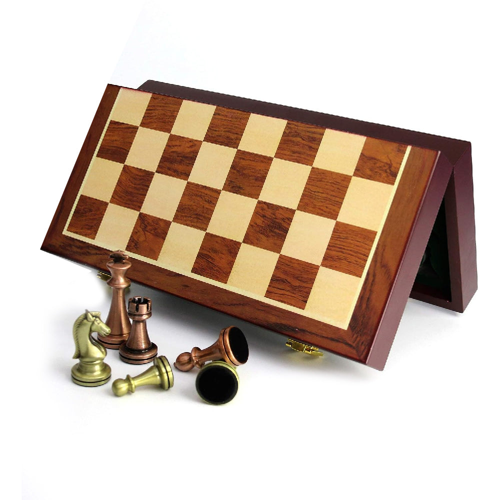 Magnetic Chess Board Game – Large Size with Metal Chess Pieces