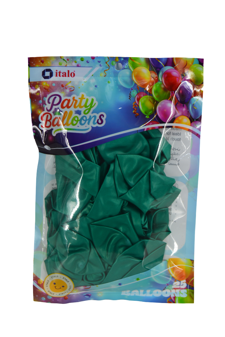 Party Balloons Green 25 Pcs