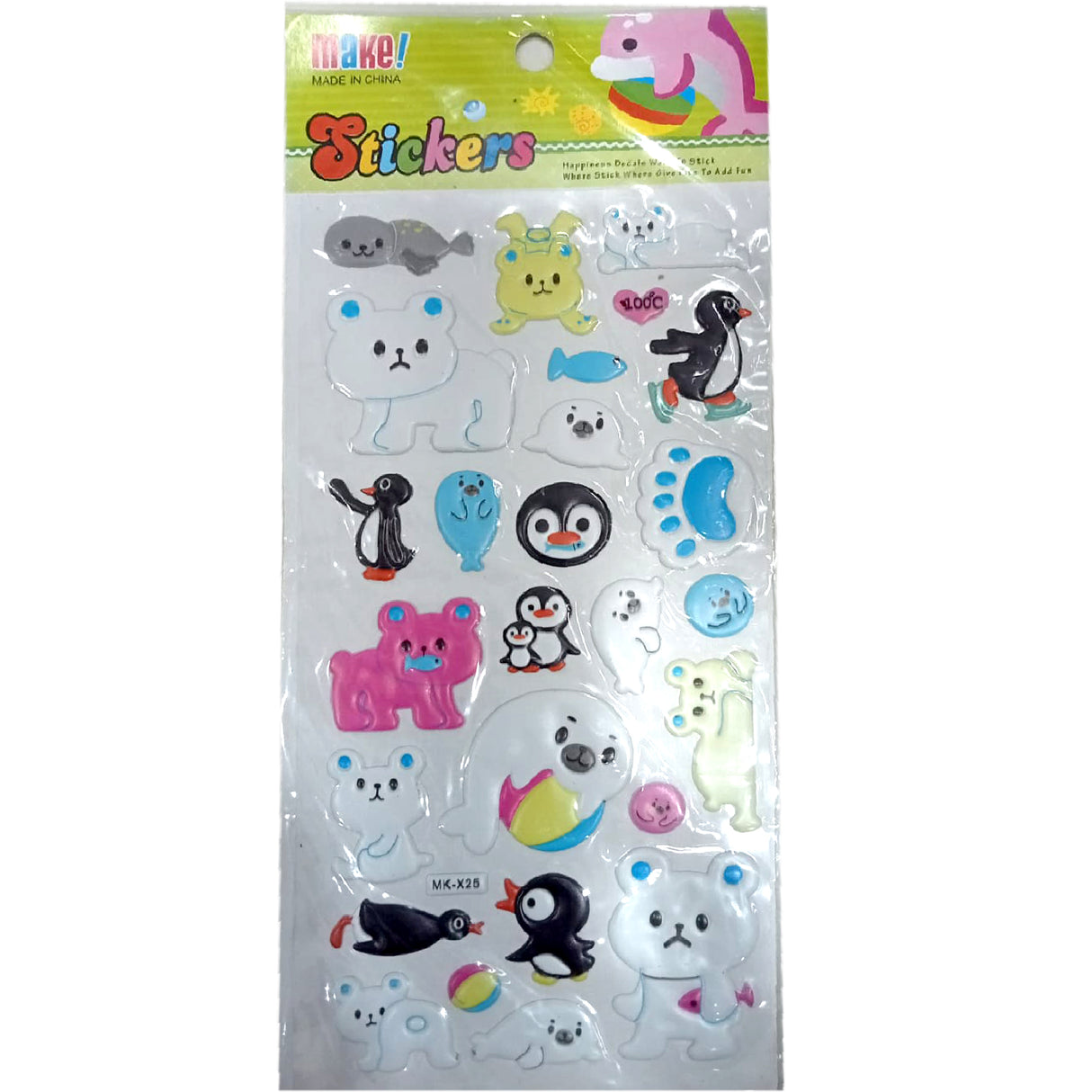 Puffy Stickers Penguin And Bear