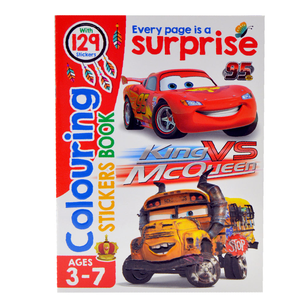 Cars Colouring Sticker Book