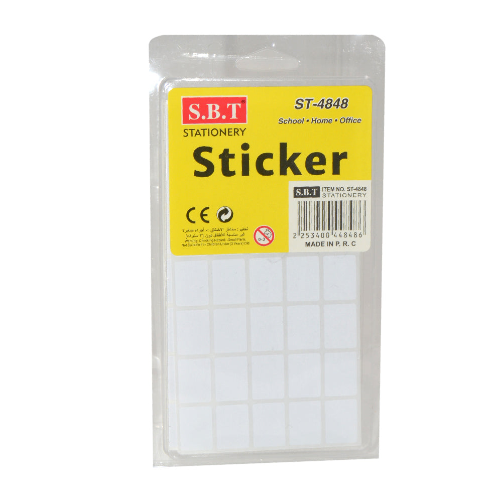 Sticker Label White Small