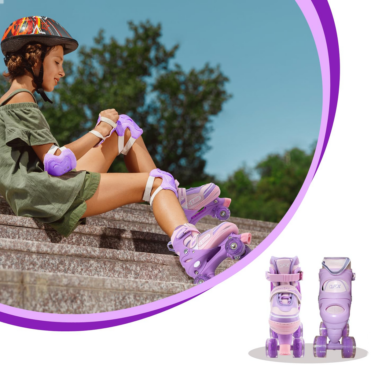 Roller Skates Size 39-42 Assorted 6