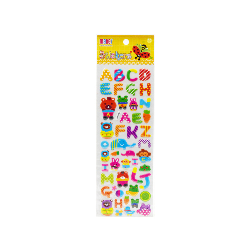 Alphabet Puffy Stickers
