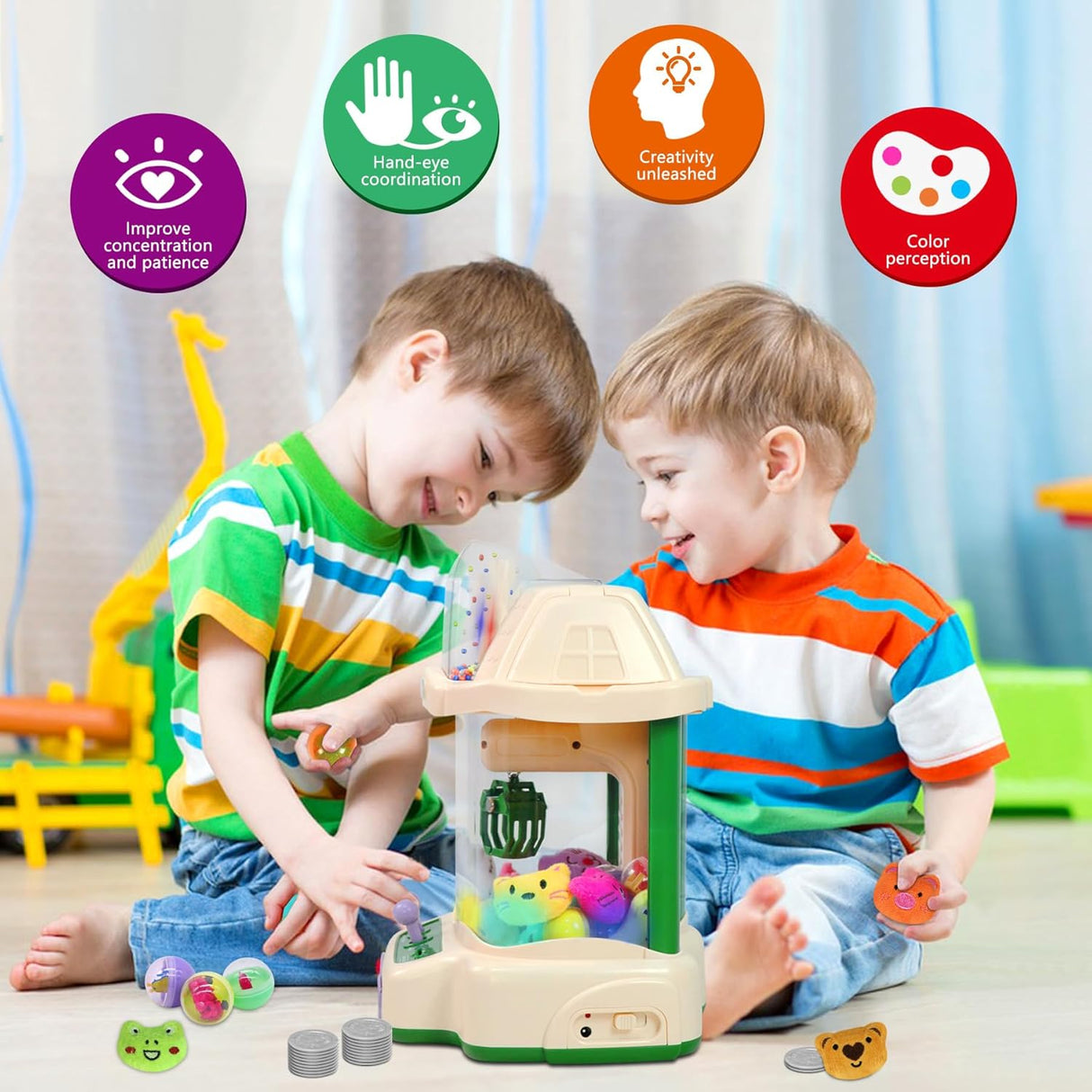 Claw Game Machine Toy for Kids Dinosaur/Rabbit Theme