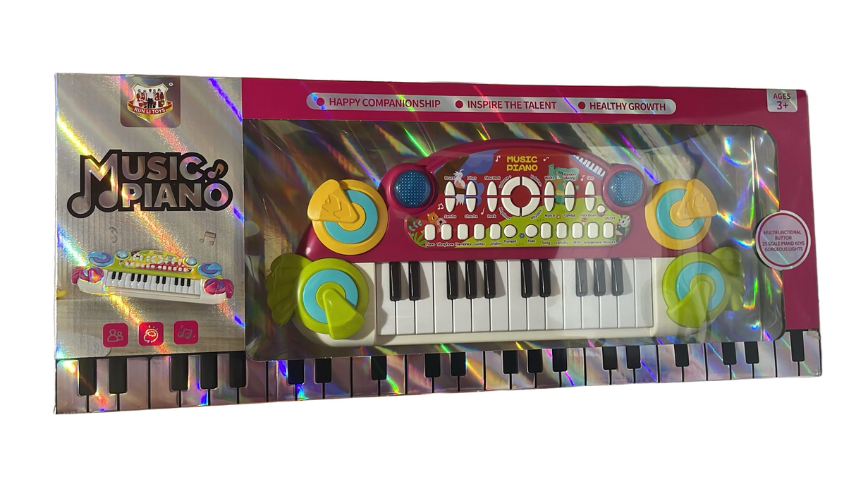 Wooden Children's Piano Toy Keys with Songs & Learning Modes