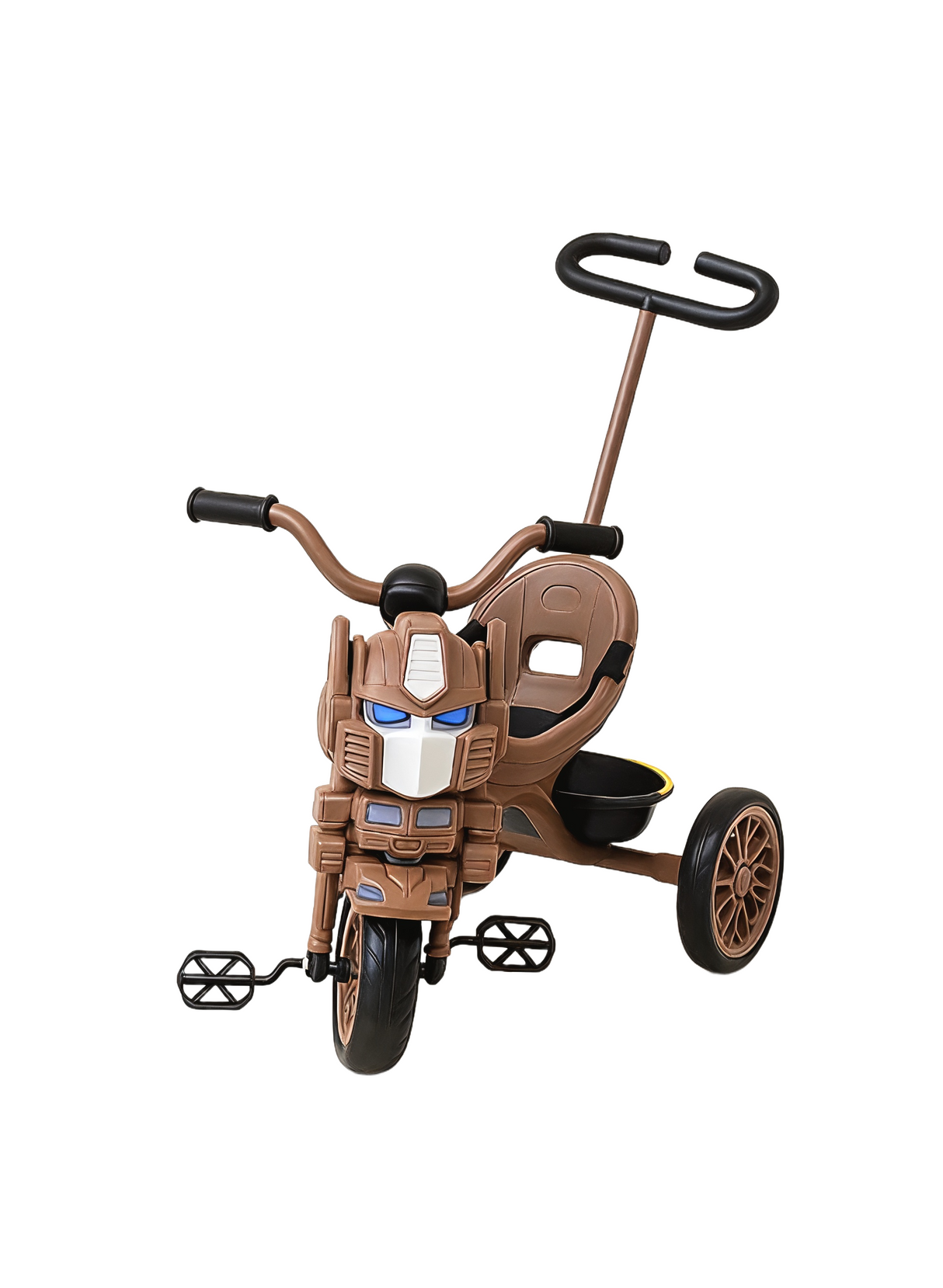 Tricycle Proride Transformer Model with Push Bar Dark Red