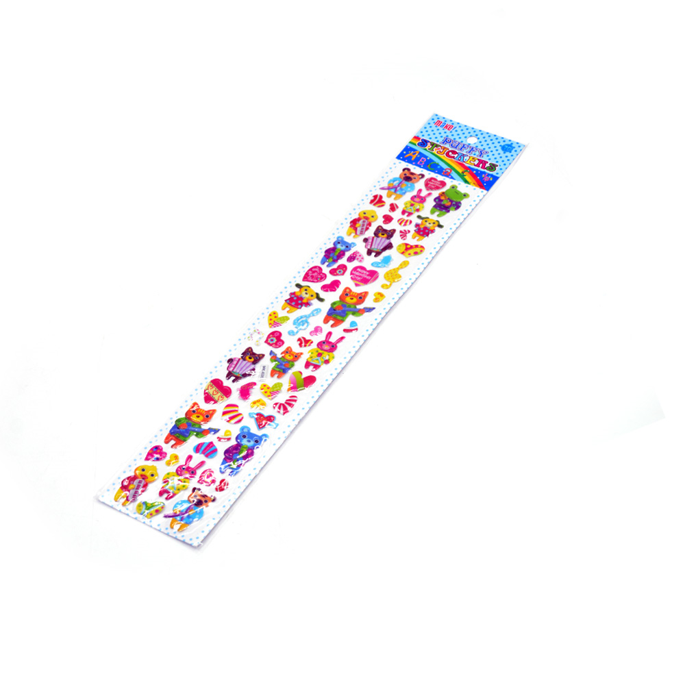 Puffy Stickers Assorted Mk K