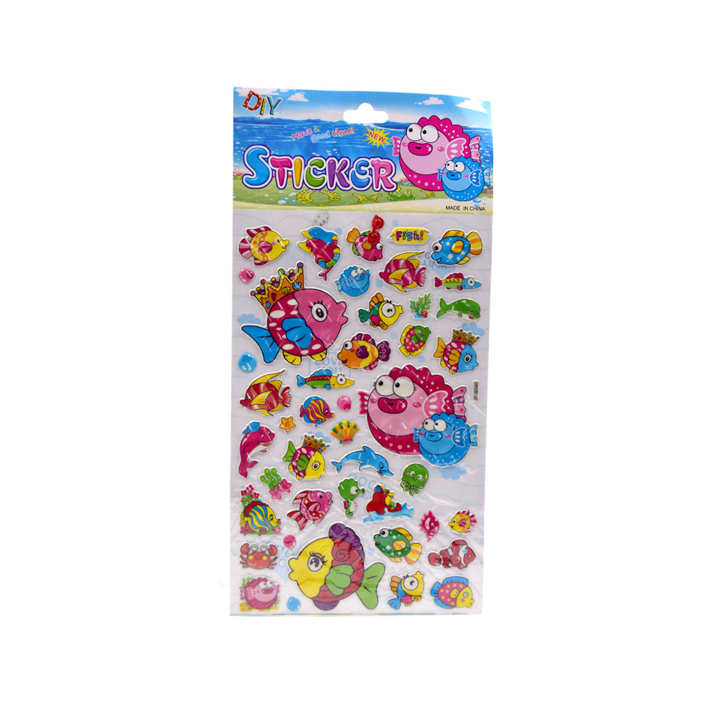 Fish Puffy Stickers Jf B040