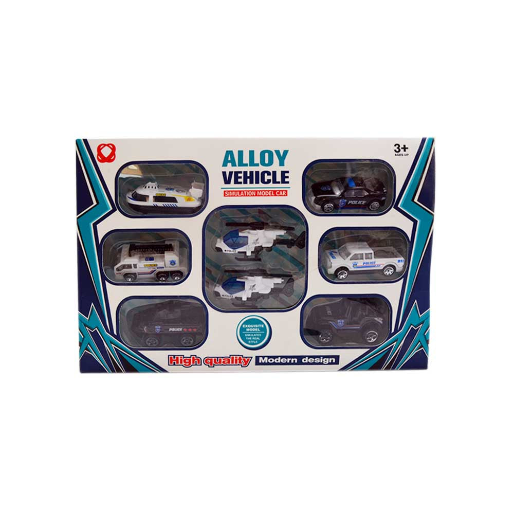Links to POLICE ALLOY VEHICLE SET 8 PCS by