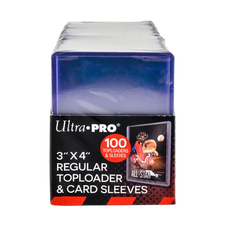Ultra PRO - 3" X 4" Regular Toploaders & Card Sleeves 100-Count Retail Pack