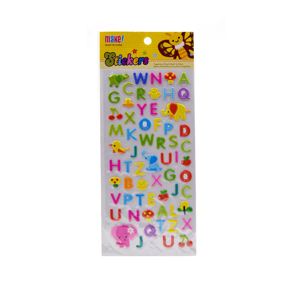 Puffy Stickers Alpha & Animal