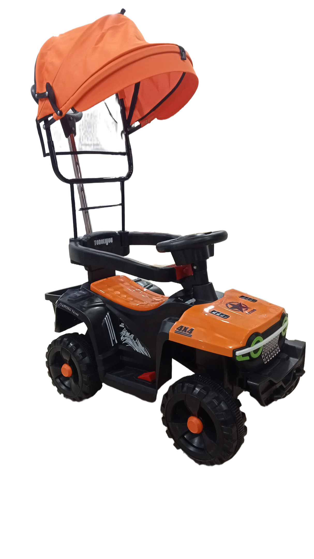 Push Pedal With Remote Control 1-6-Year-Old Children's Electric Four-Wheel Motorcycle Off-Road Vehicle