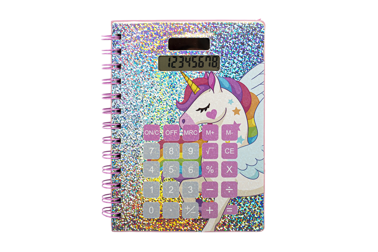 Kurumi Notebook with Calculator (Assorted Colors, Sold As Single)