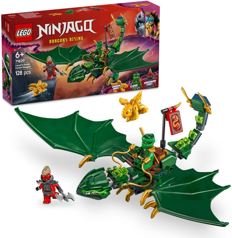 LEGO® NINJAGO® 71829 Lloyd's Green Forest Dragon Building Set