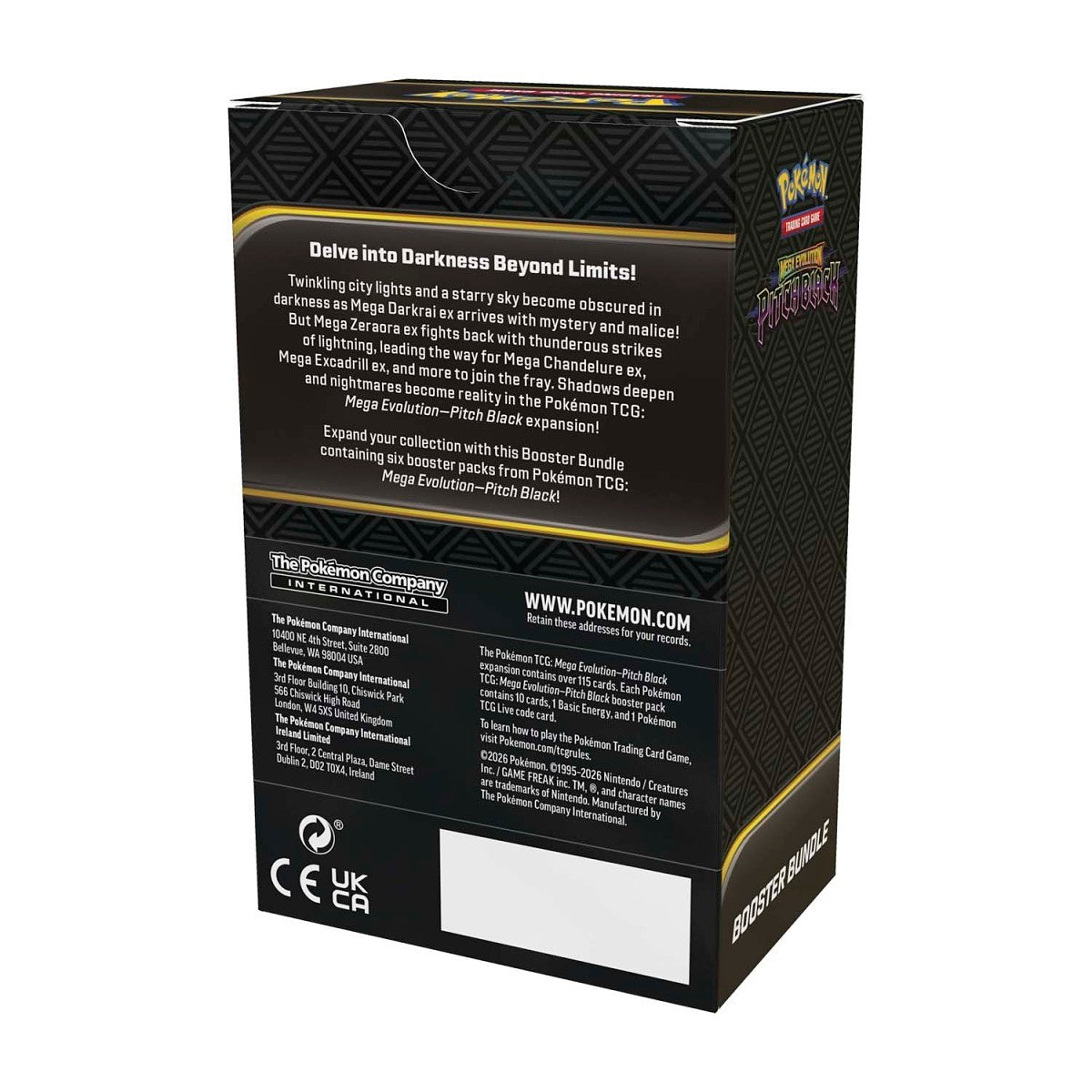 Pokemon TCG ME05 Pitch Black Booster Bundle