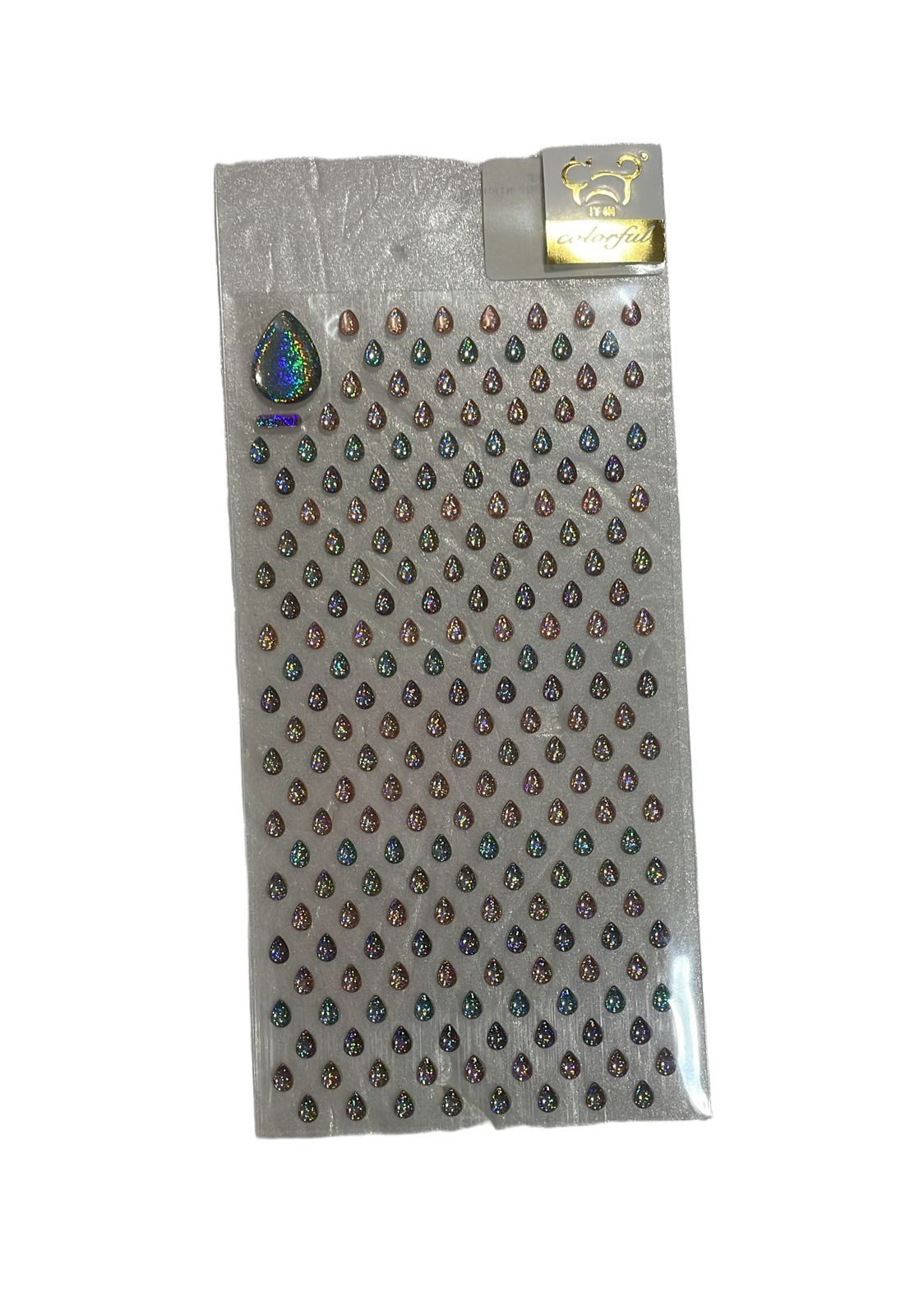 Glitter Resin Drop Sticker