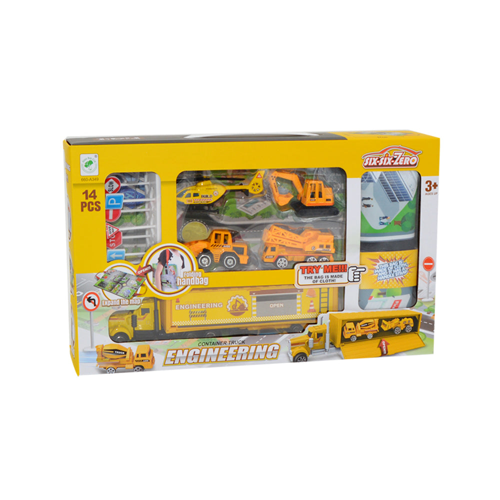 Links to CONTAINER TRUCK ENGINEERING SET YELLOW by