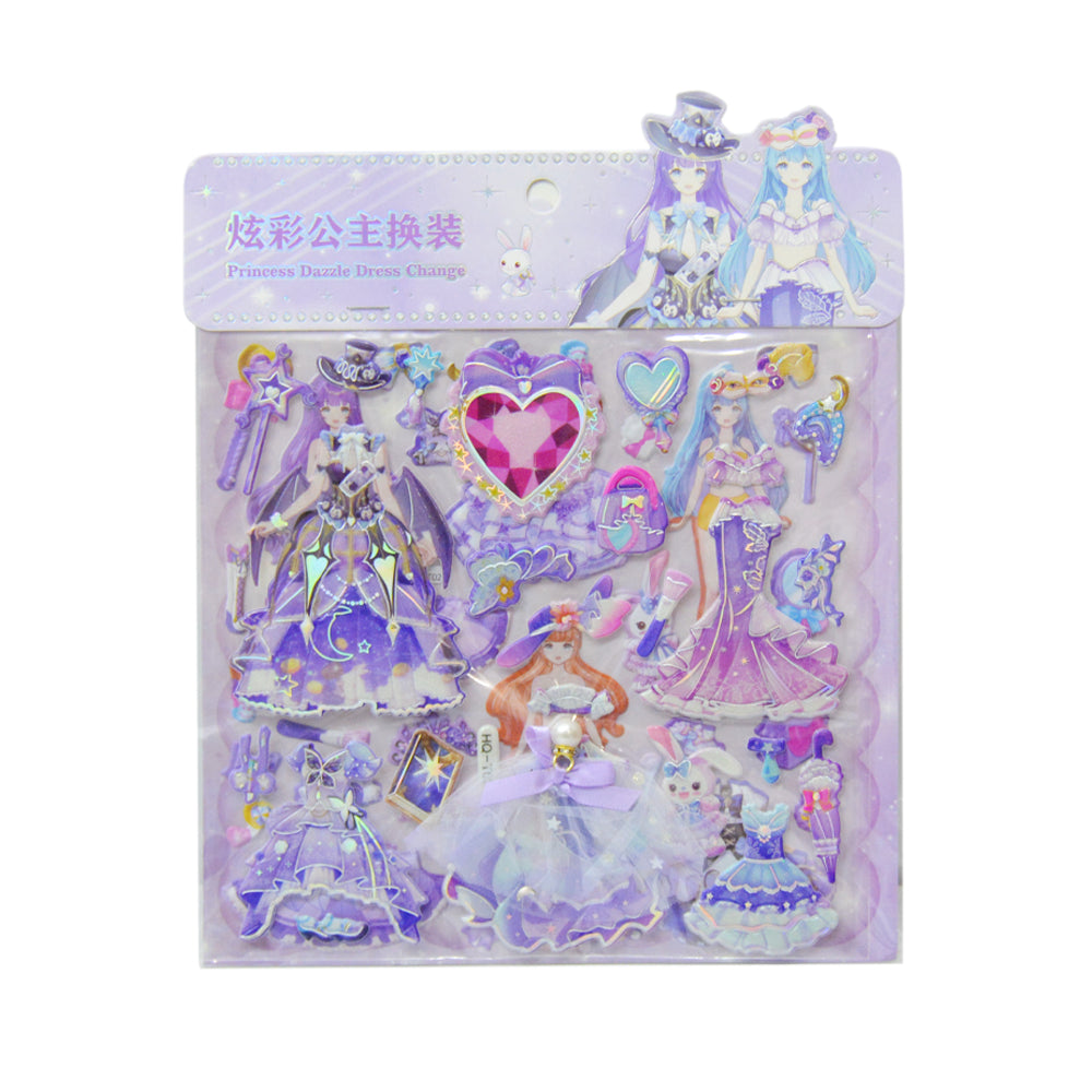 Fashion Puffy Sticker Double Sheet