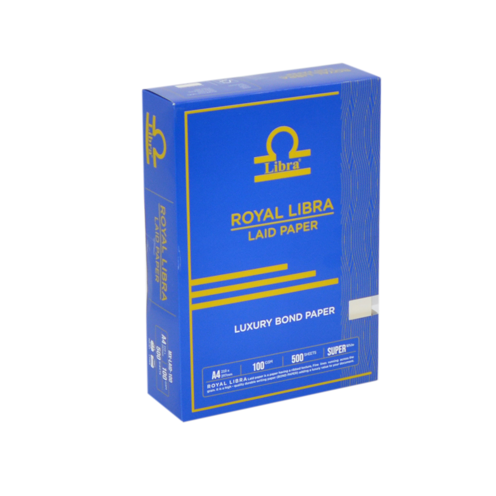 Royal Libra Laid Luxury Bond Paper – Super White