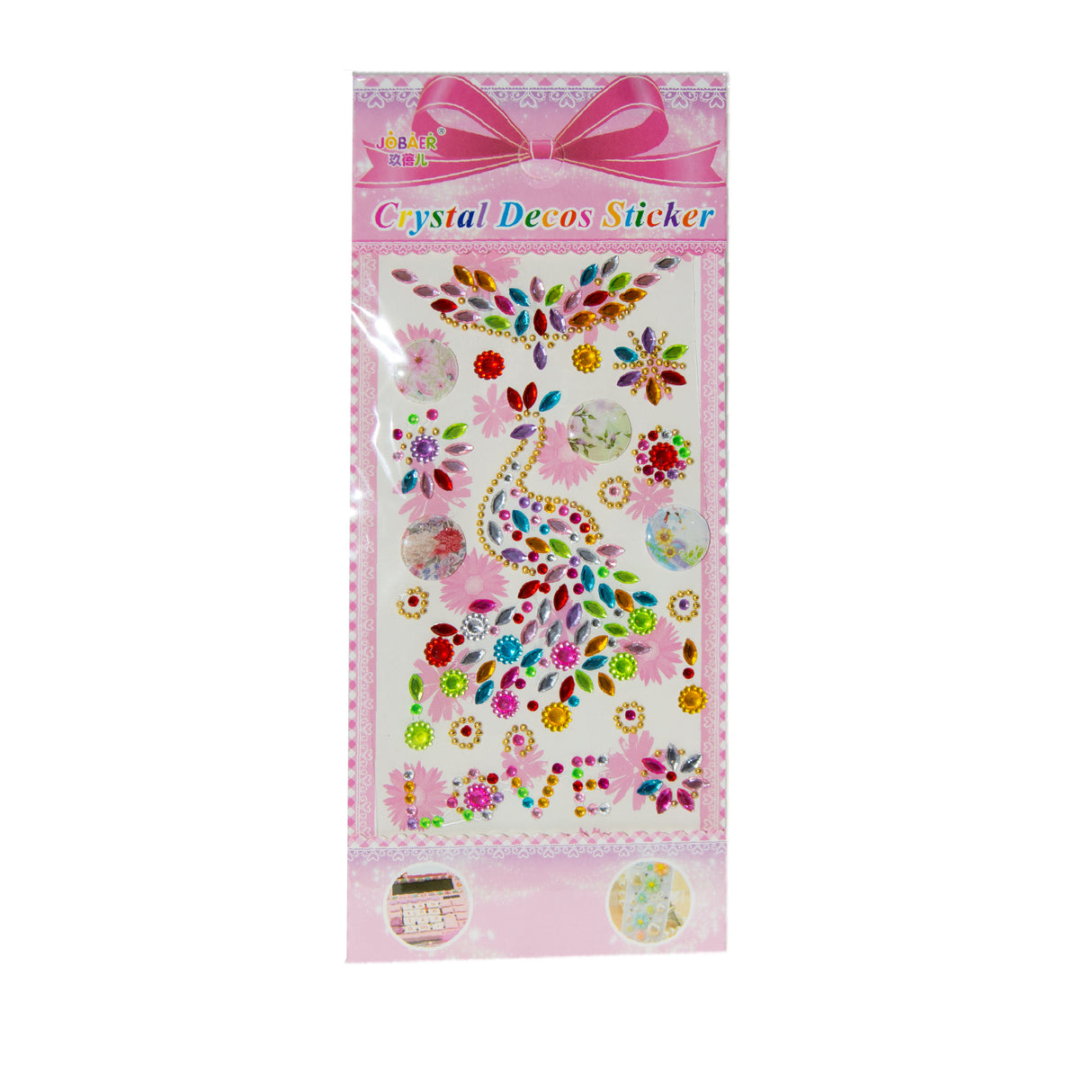 Crystal Decoration Sticker (Assorted Colors, Sold As Single)