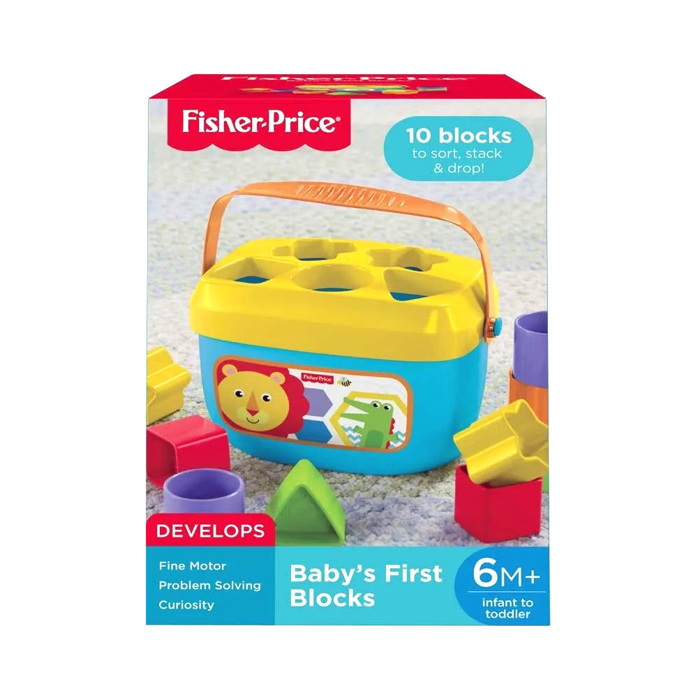 Fisher-Price Baby's First Blocks – Shape Sorting Learning Toy for Babies