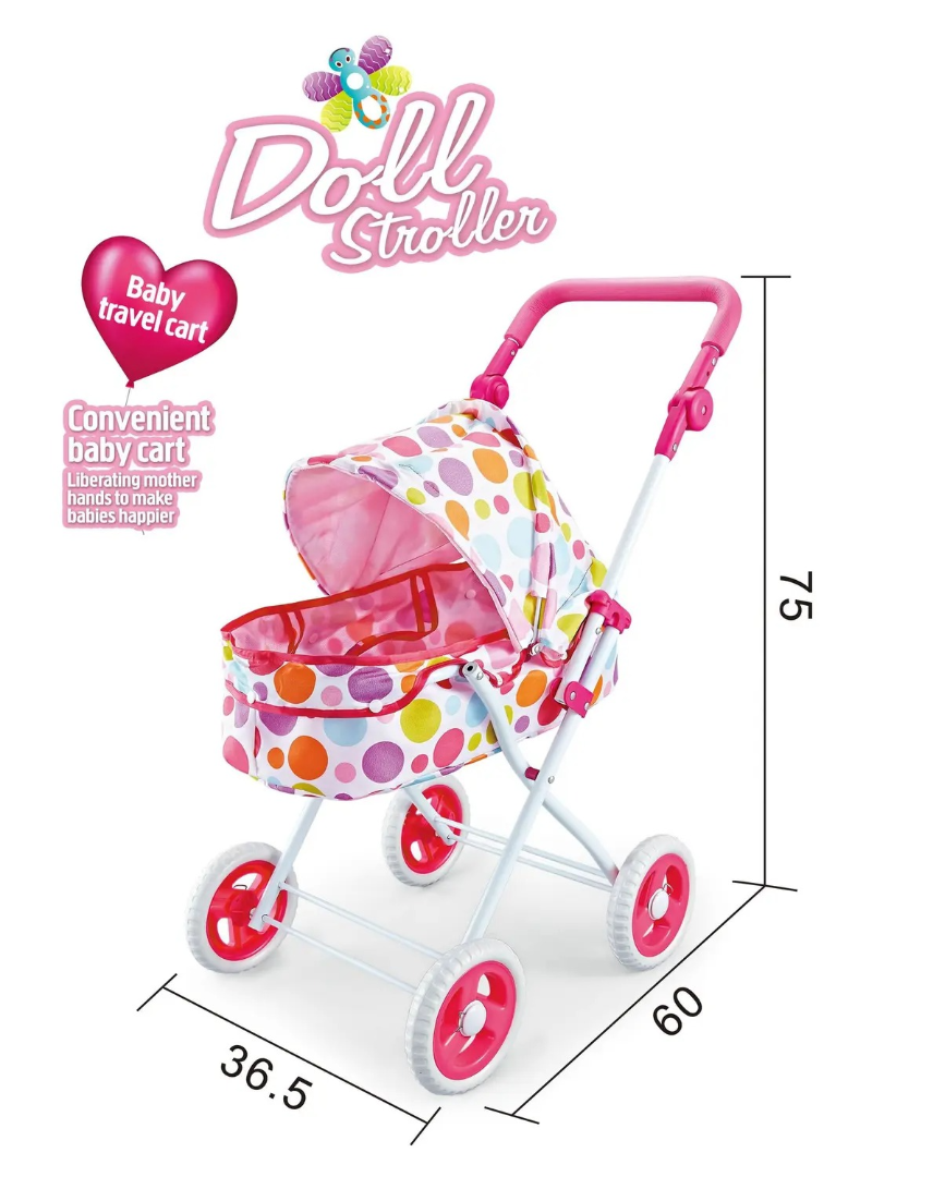 Classic Pink Doll Stroller