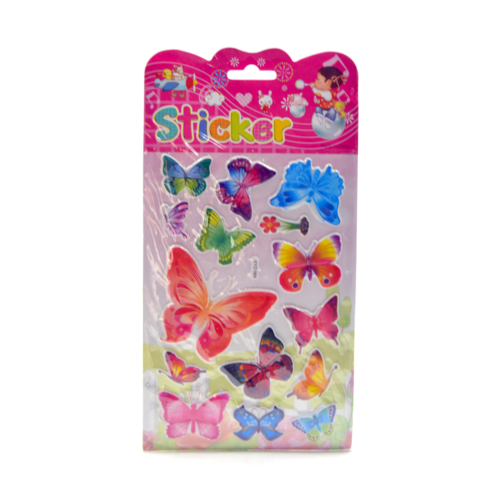 Butterfly Puffy Stickers Assorted Style