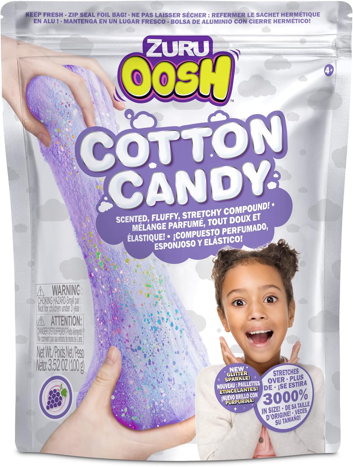 Zuru Oosh Cotton Candy Foil Bag Fluffy Slime