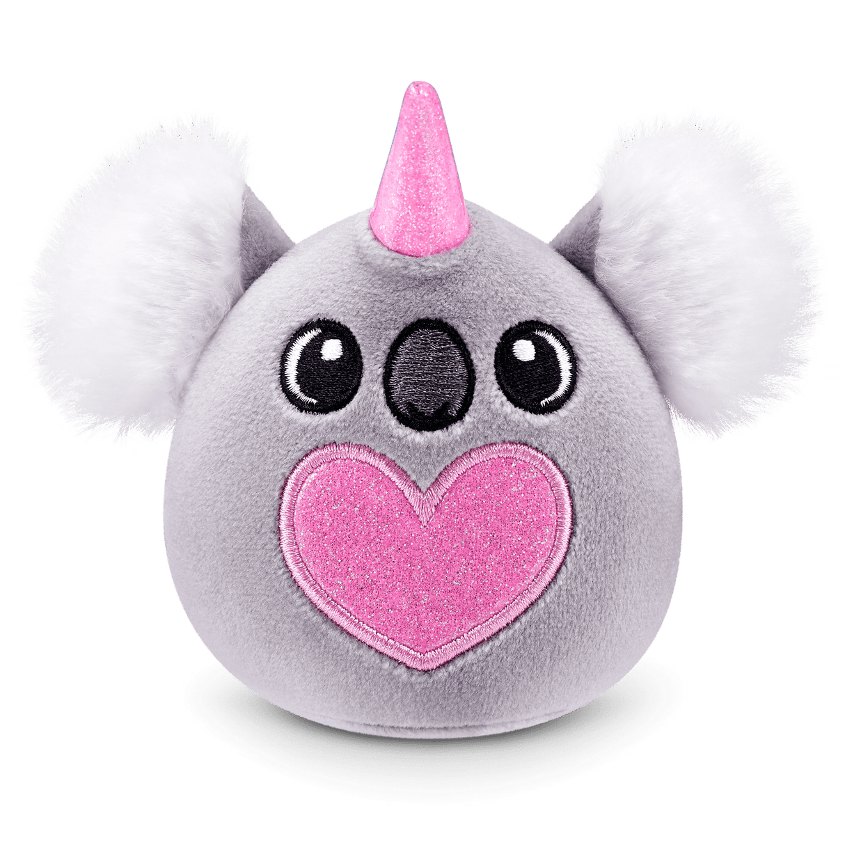 Rainbocorns Baby Eggzania S1 (Assorted) - Adorable Mini Plush Surprise Egg with Glitter Hearts and 7 Collectibles - Assorted