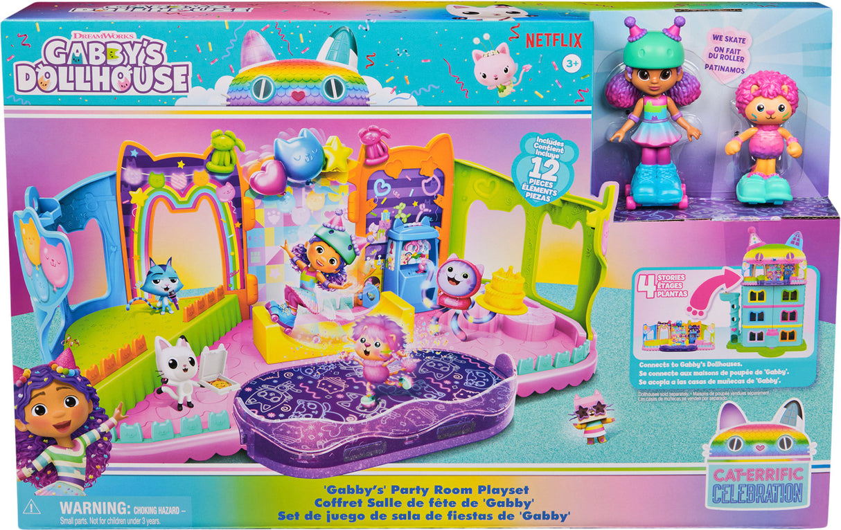 Gabbys Dollhouse Party Room Playset