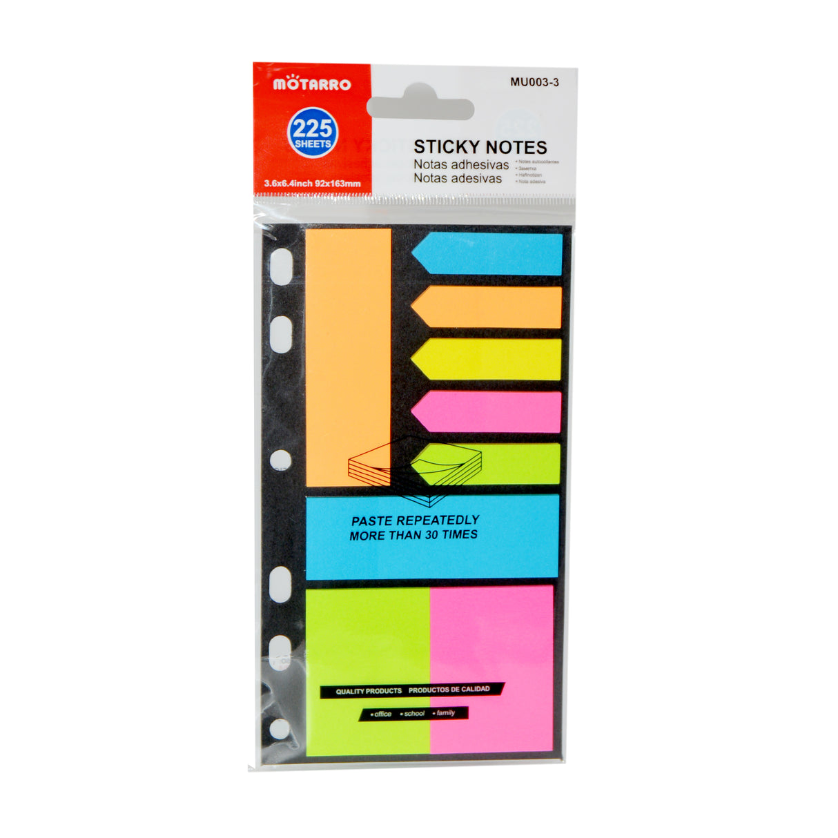 Motarro Sticky Notes 225 Sheets