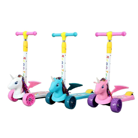 Links to UNICORN SCOOTER WITH LIGHT & SOUND ASST 3 by