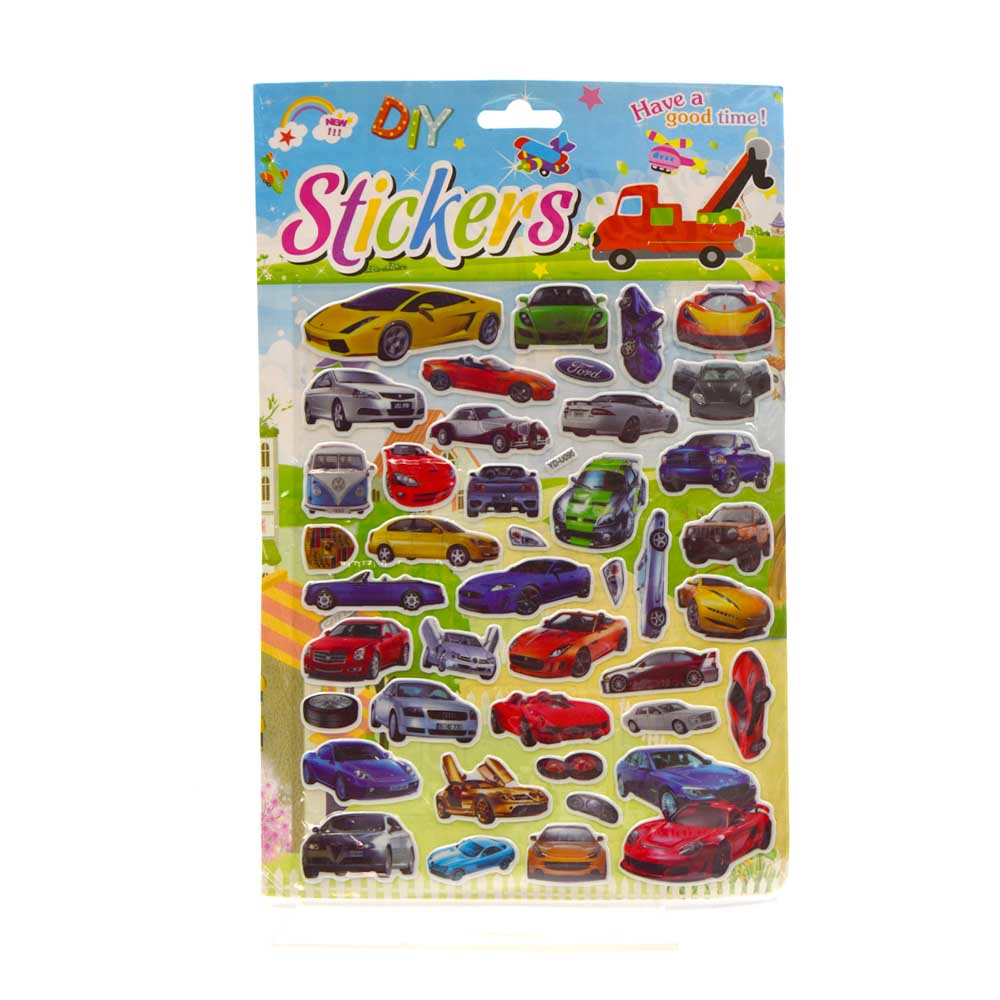 Puffy Sports Cars Sticker