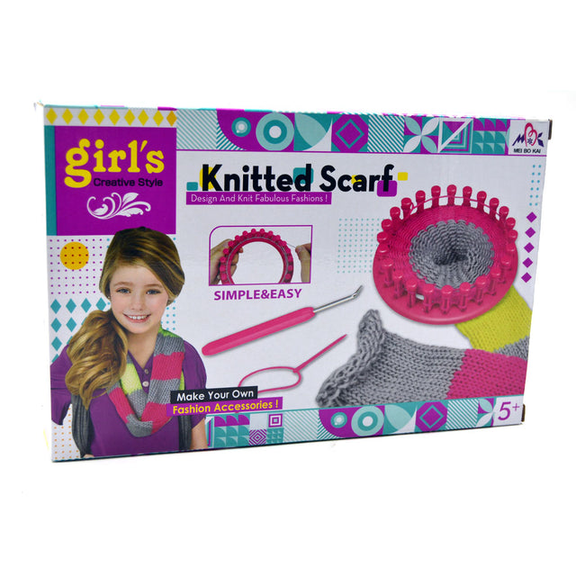 Links to GIRLS CREATIVE STYLE KINITTED SCARF by
