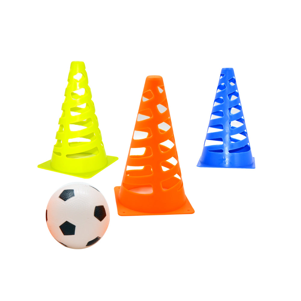 Links to FOOTBALL TRAINING CONES WITH BALL ASSORTED 3 by