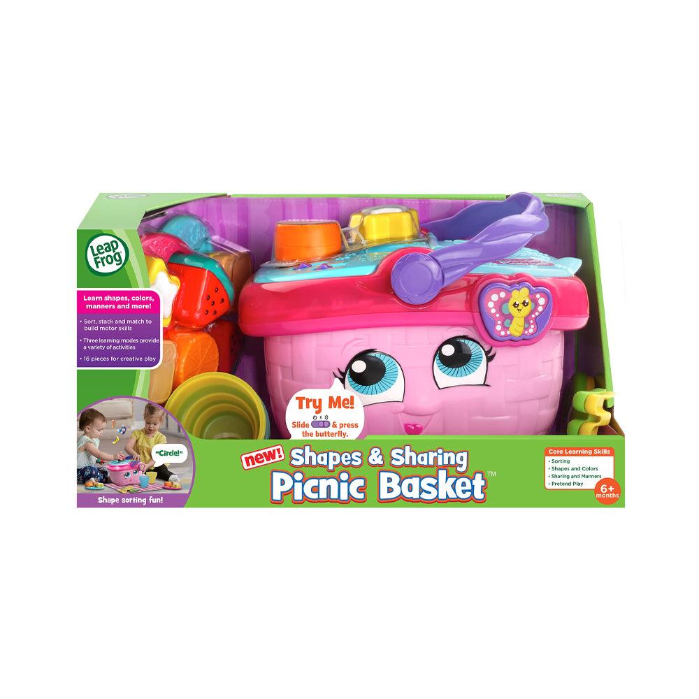 Leapfrog Shapes And Sharing Picnic Basket Pink