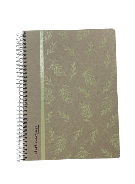 A5 Spiral Notebook EcoCover – 80 Sheets, 90 GSM, Lined – Ecologique