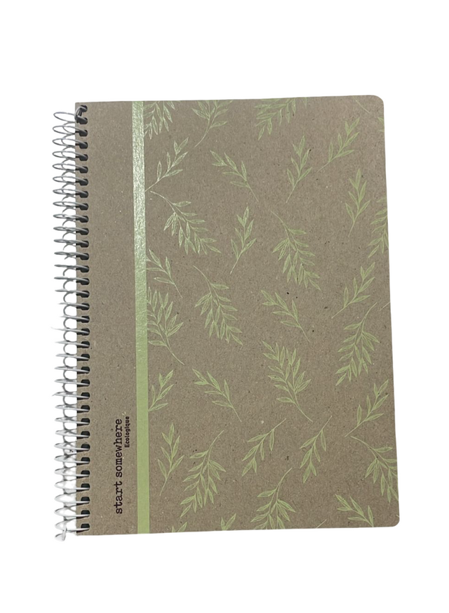 A5 Spiral Notebook EcoCover – 80 Sheets, 90 GSM, Lined – Ecologique